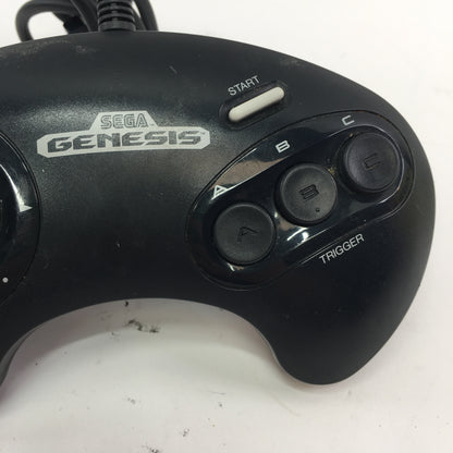 Sega Genesis Video Game Console Black MK-1631 w Controller and 3 Games