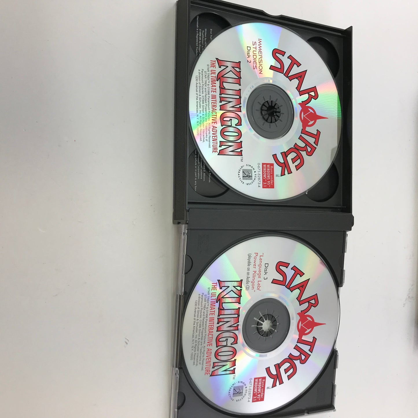 Star Trek Klingon (PC, 1996) Complete in Original Big Box w/ All Inserts, CIB