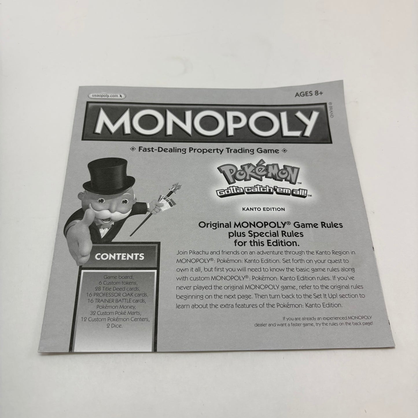 Monopoly Pokémon Kanto edition Board Game