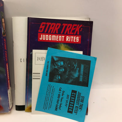 Star Trek Judgment Rites (PC, 1993) Complete in Original Box w All Inserts CIB
