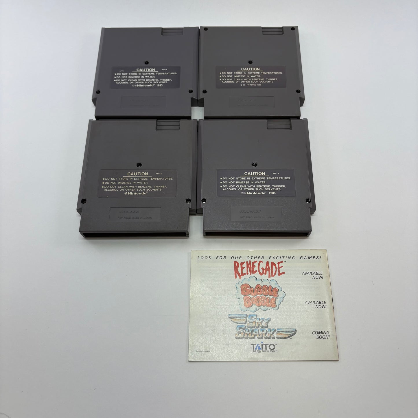 Lot of 4 Nintendo NES Games War