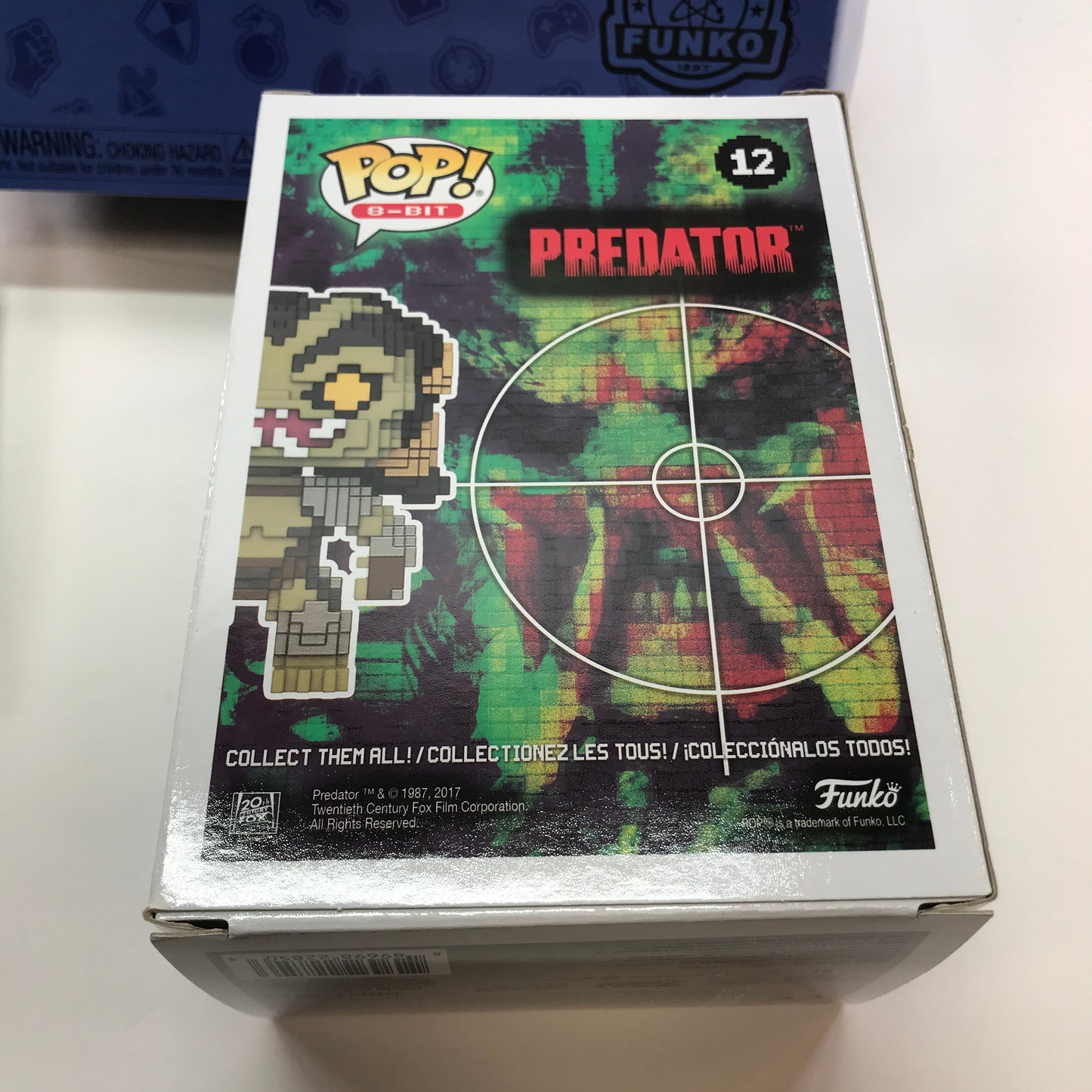 New Funko Pop  8-bit Preadator  Collectable Vinyl Figure w Lanard and Socks #12