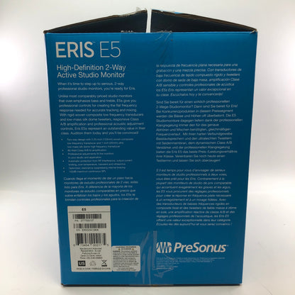 PreSonus Eris E5 HD 2-Way Active Near Field Studio Monitor Black