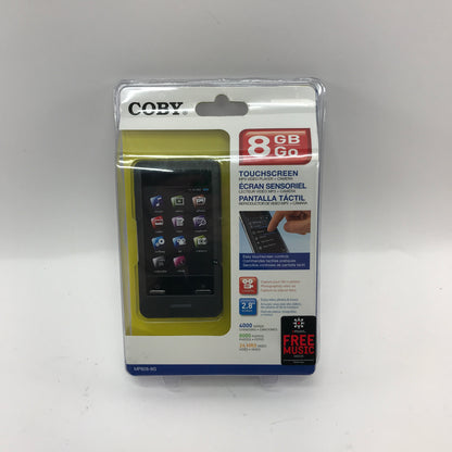 New Coby MP828-8G Touchscreen MP3 Video Player and Camera Factory Sealed