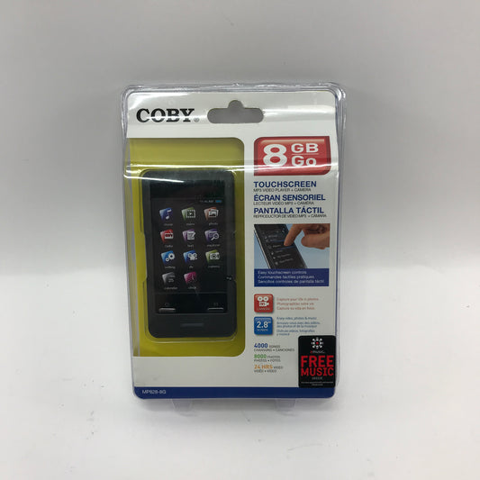 New Coby MP828-8G Touchscreen MP3 Video Player and Camera Factory Sealed