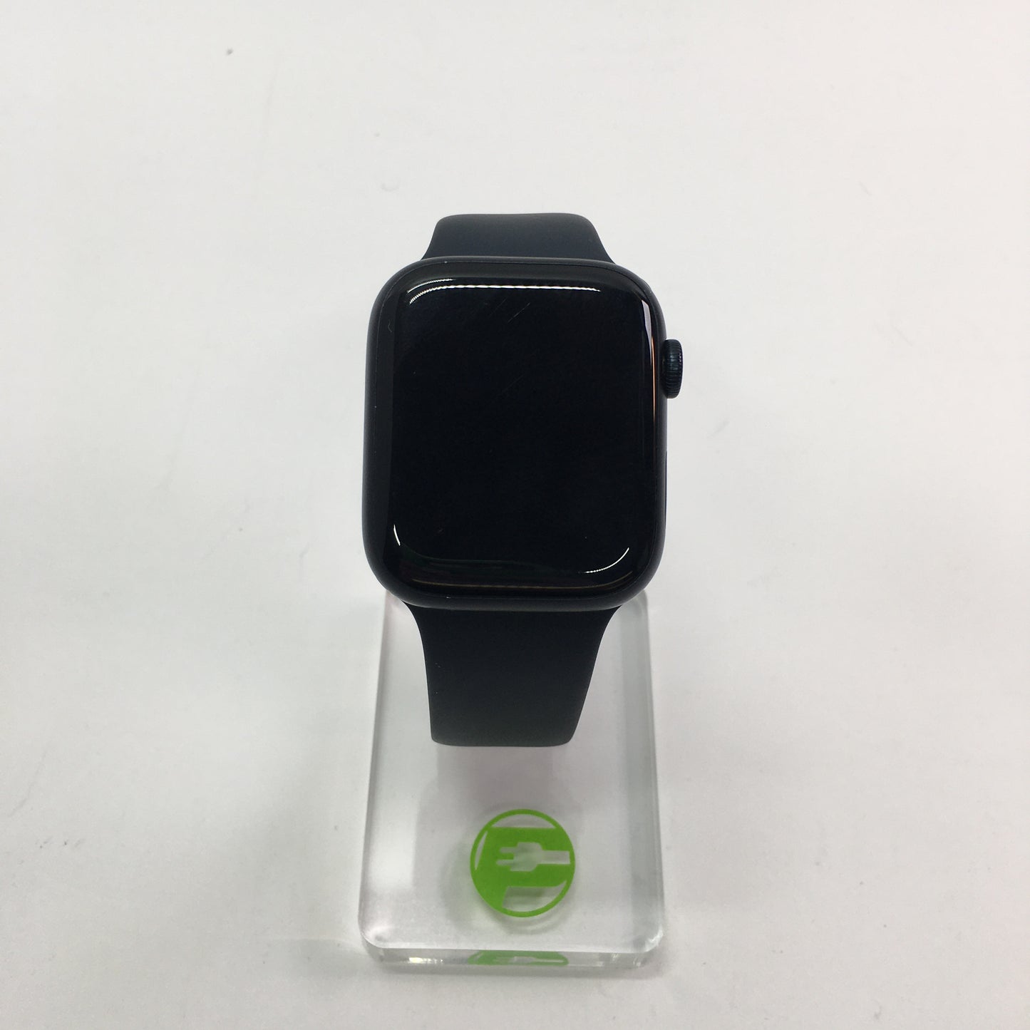 GPS Only Apple Watch Series 8 45MM Black Aluminum Blue Sport Band NVS
