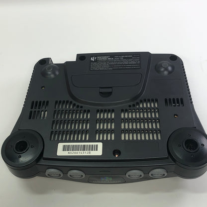Nintendo 64 N64 Video Game Console NUS-001 Black w/ Transfer Pak and 3 Games