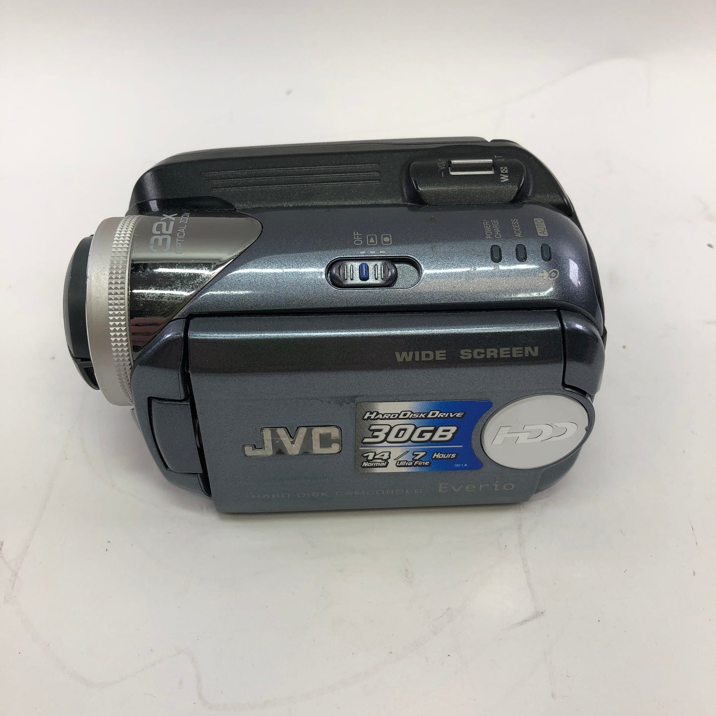 Broken JVC EVERIO GZ-MG37U Hard Disk Camcorder No Battery Parts Only