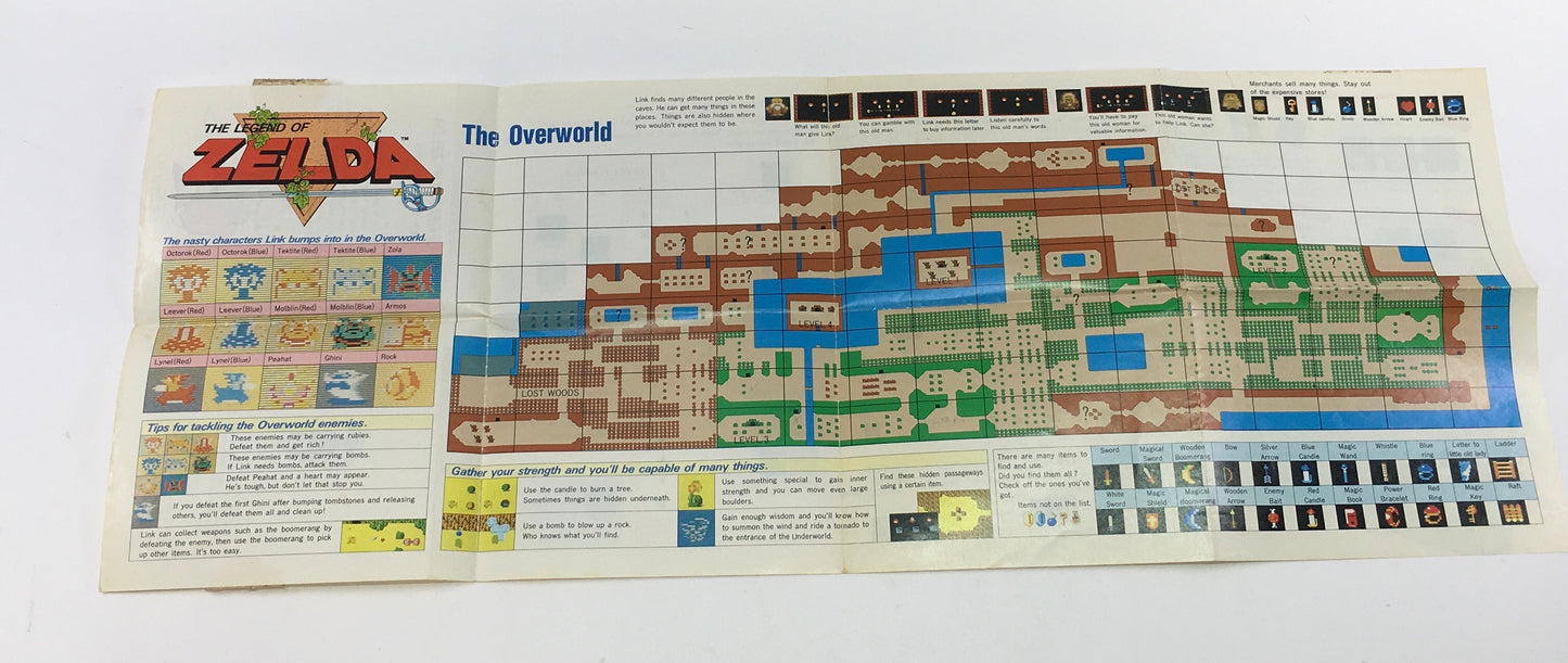 The Legend of Zelda (Nintendo NES, 1985) Tested Works