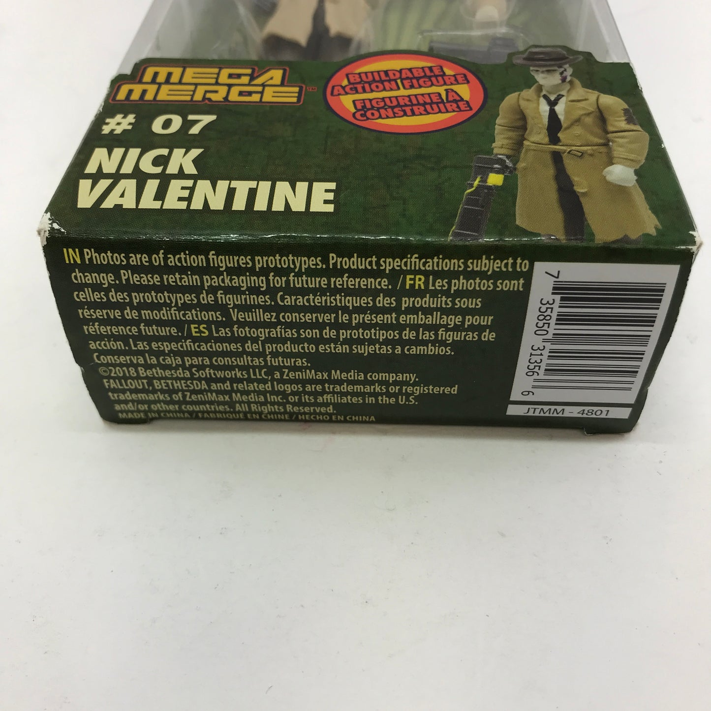 New Fallout  Mega Merge #07 Nick Valentine Buildable Action Figure