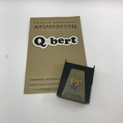 Q*bert (Atari 400, 1979) Cartridge and Manual Only