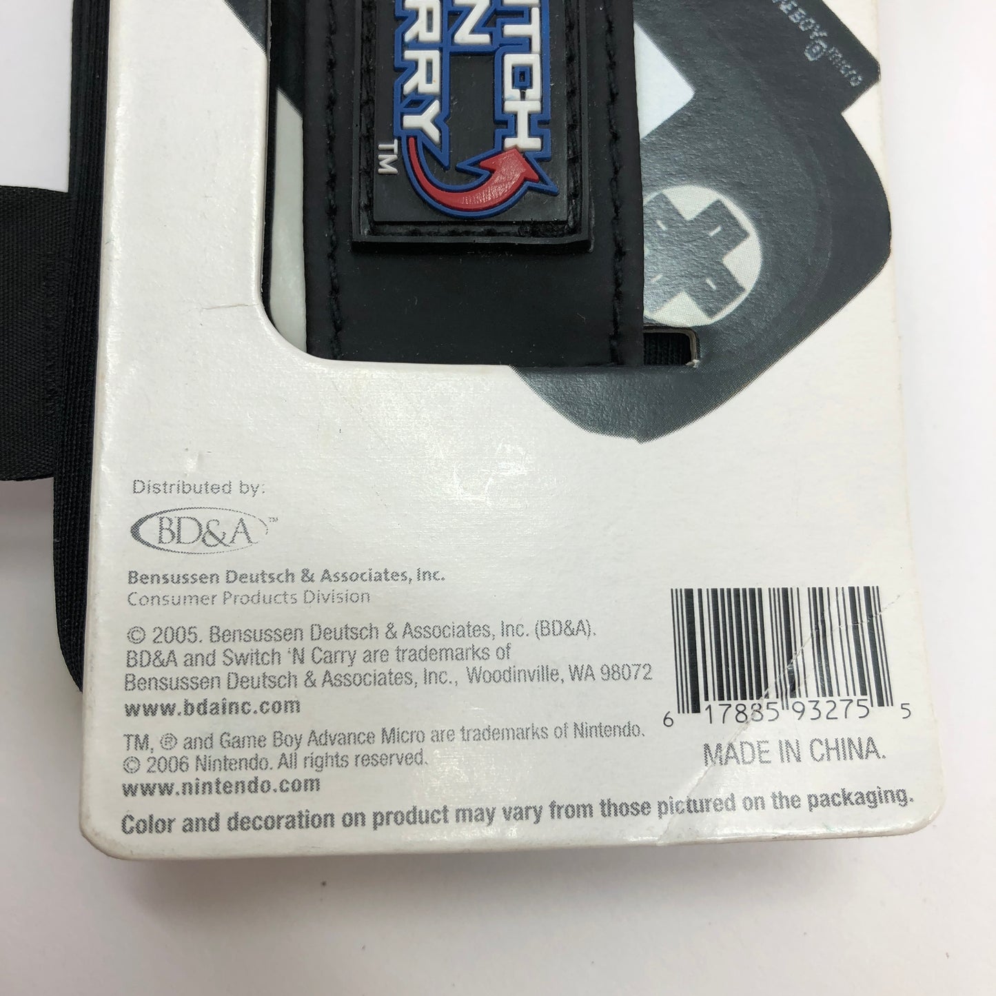 New Nintendo Gameboy Micro Sleeve Black