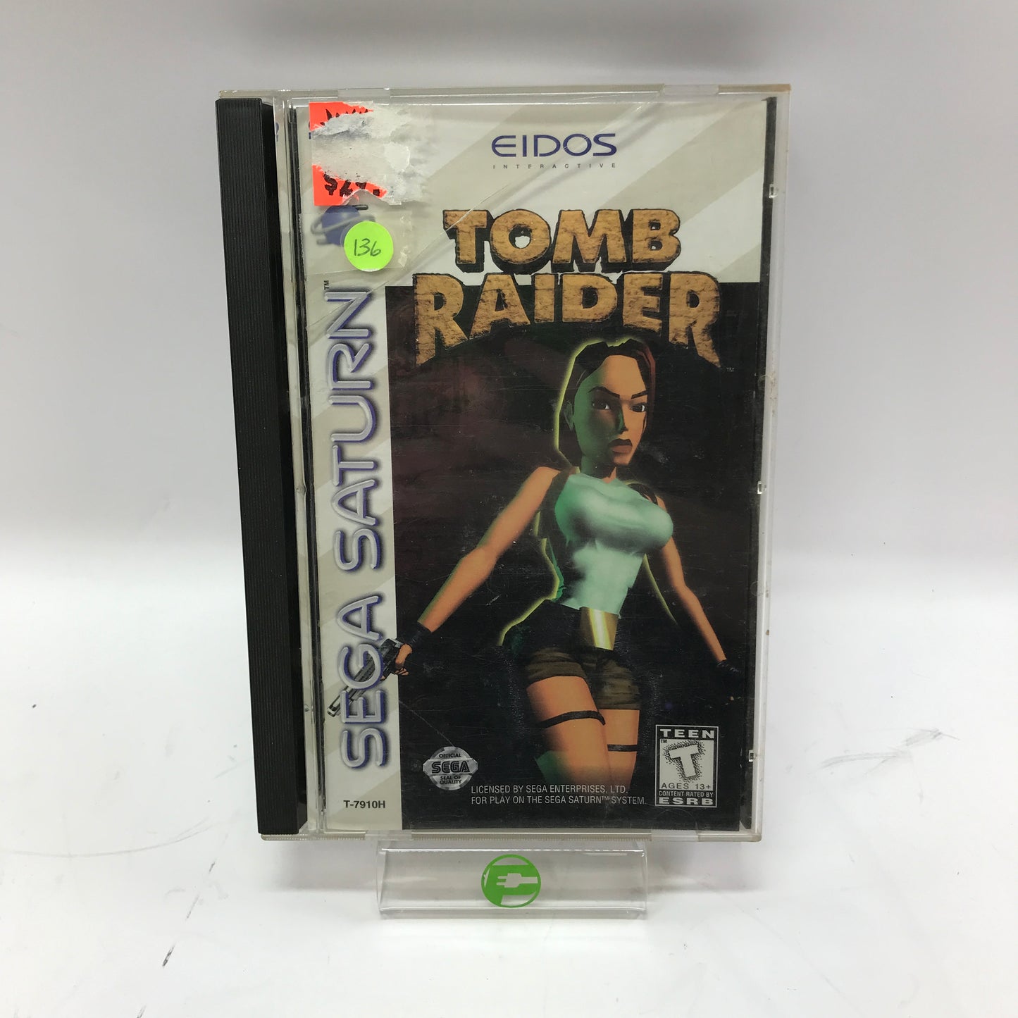 Tomb Raider (Sega Saturn, 1996) Complete in Original Long Box, CIB w Reg Card