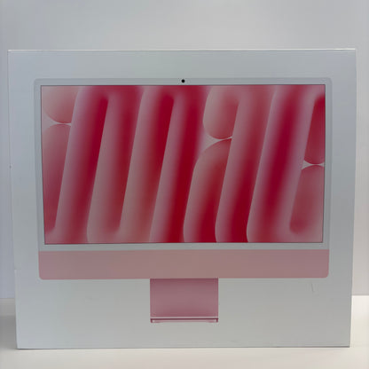 2024 Apple iMac 24" M4 10 Core 4.5GHz 16GB RAM 256GB SSD Pink MWV43LL/A