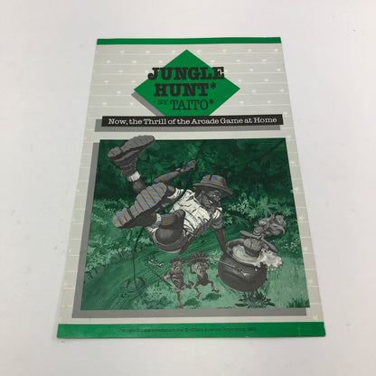 Jungle Hunt (Atari 400, 1981) Manual and Cartridge Only