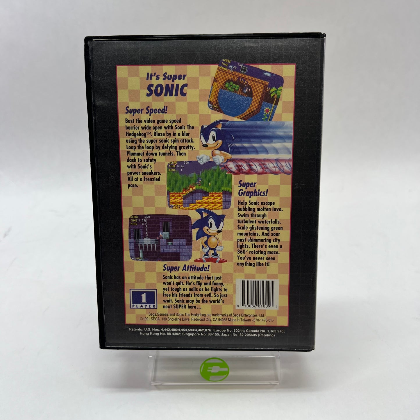 Sonic the Hedgehog (Not for Resale) (Sega Genesis, 1991)