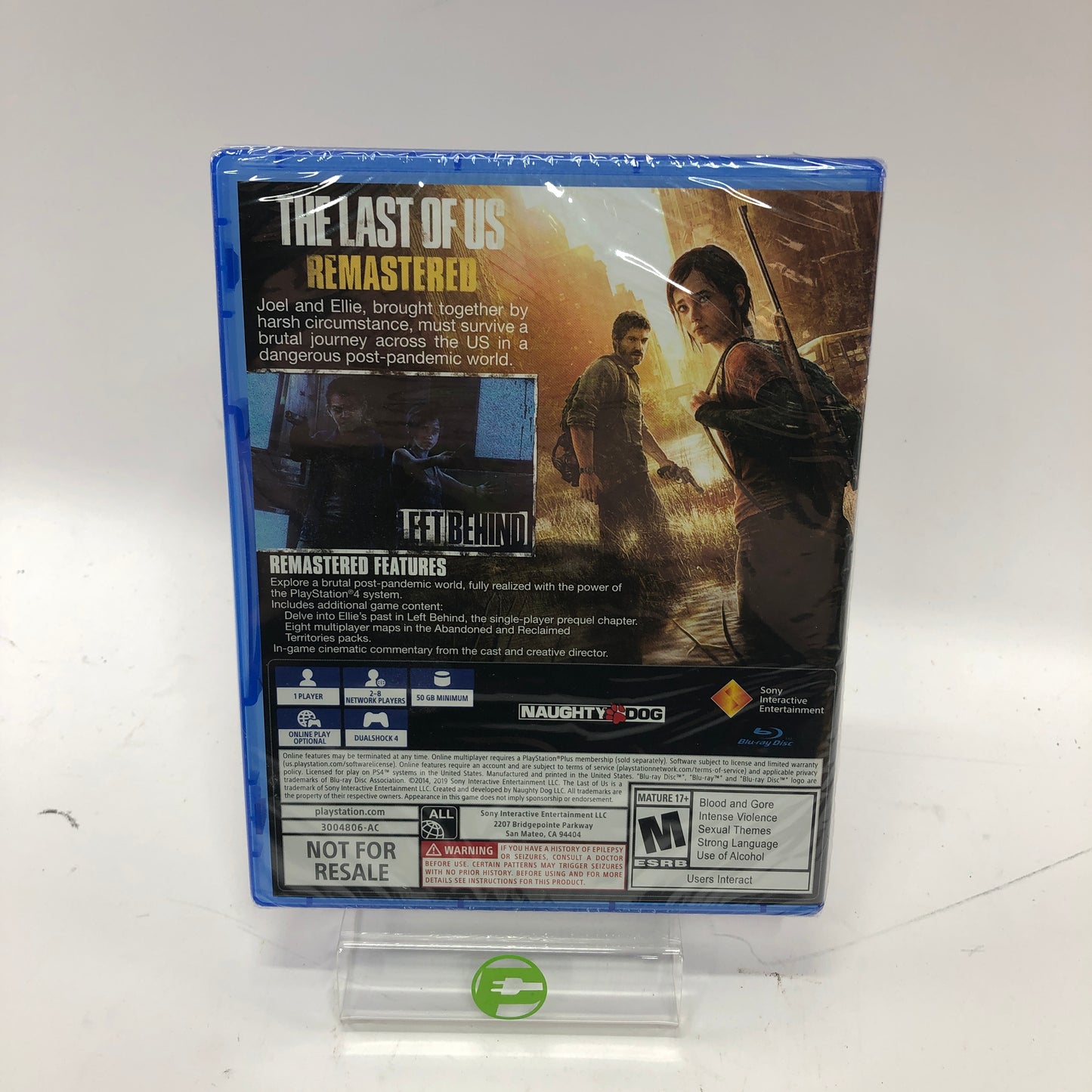 New The Last of Us Remastered [Not For Resale] (Sony PlayStation 4 PS4, 2014)