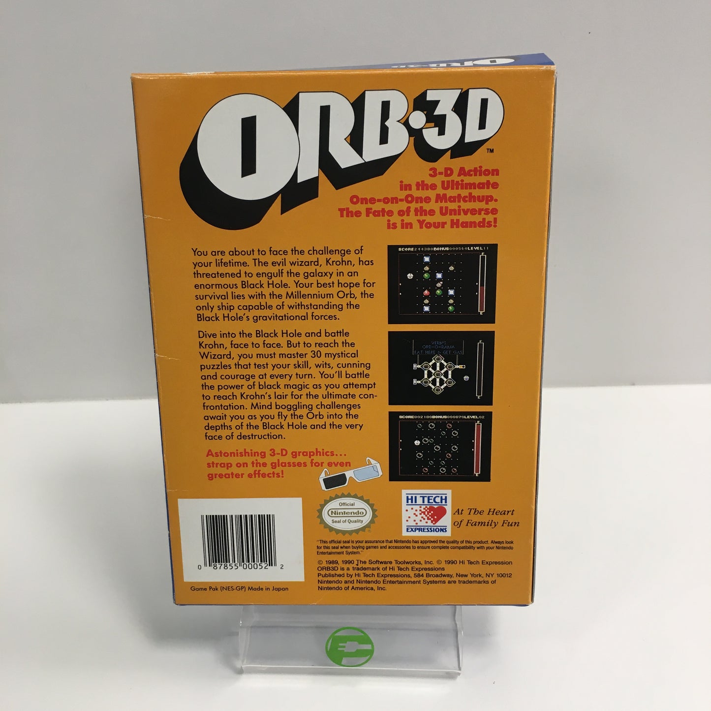 Orb 3D (Nintendo NES, 1989) Tested Works