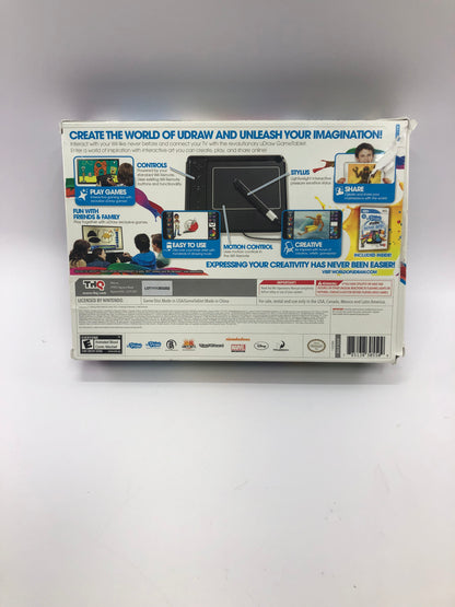 Nintendo Wii uDraw Tablet Black w 3 Games [Pictonary, andUDraw Studio Disc Only]