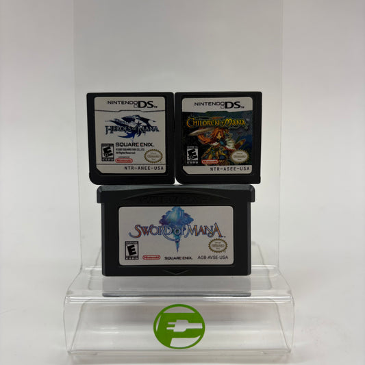 Lot of 3 Mana Series (Seiken Densetsu) Nintendo DS and Game Boy Games