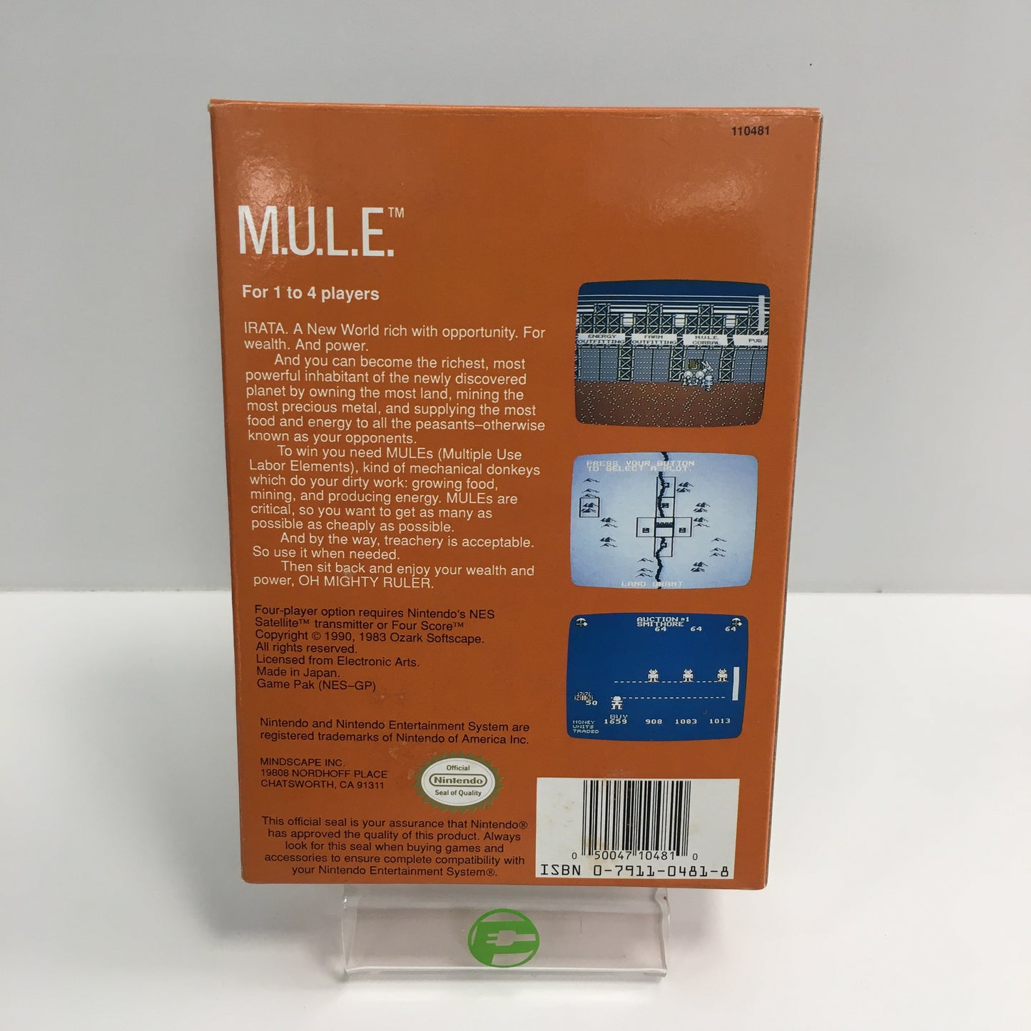 M.U.L.E. (Nintendo NES, 1985) Tested Works