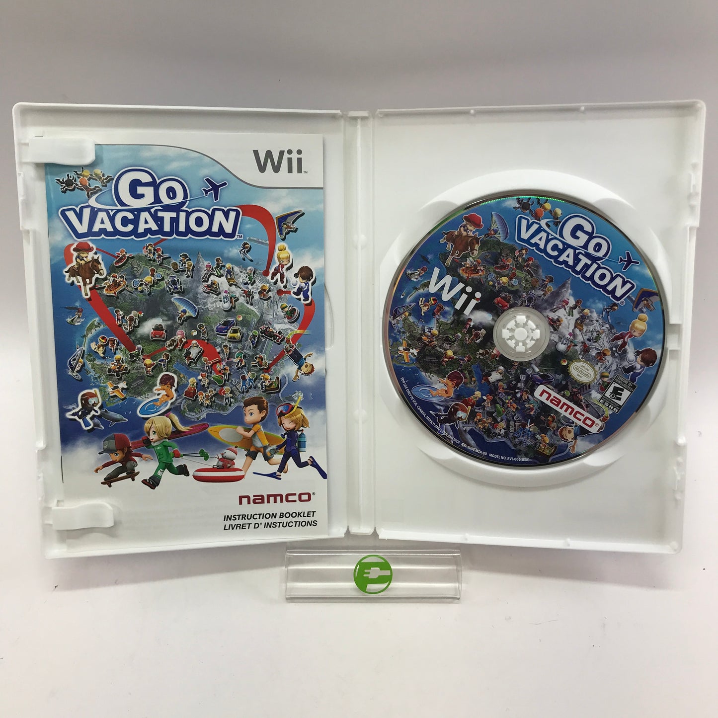 Go Vacation (Nintendo Wii, 2011) in Original Box w Manual CIB
