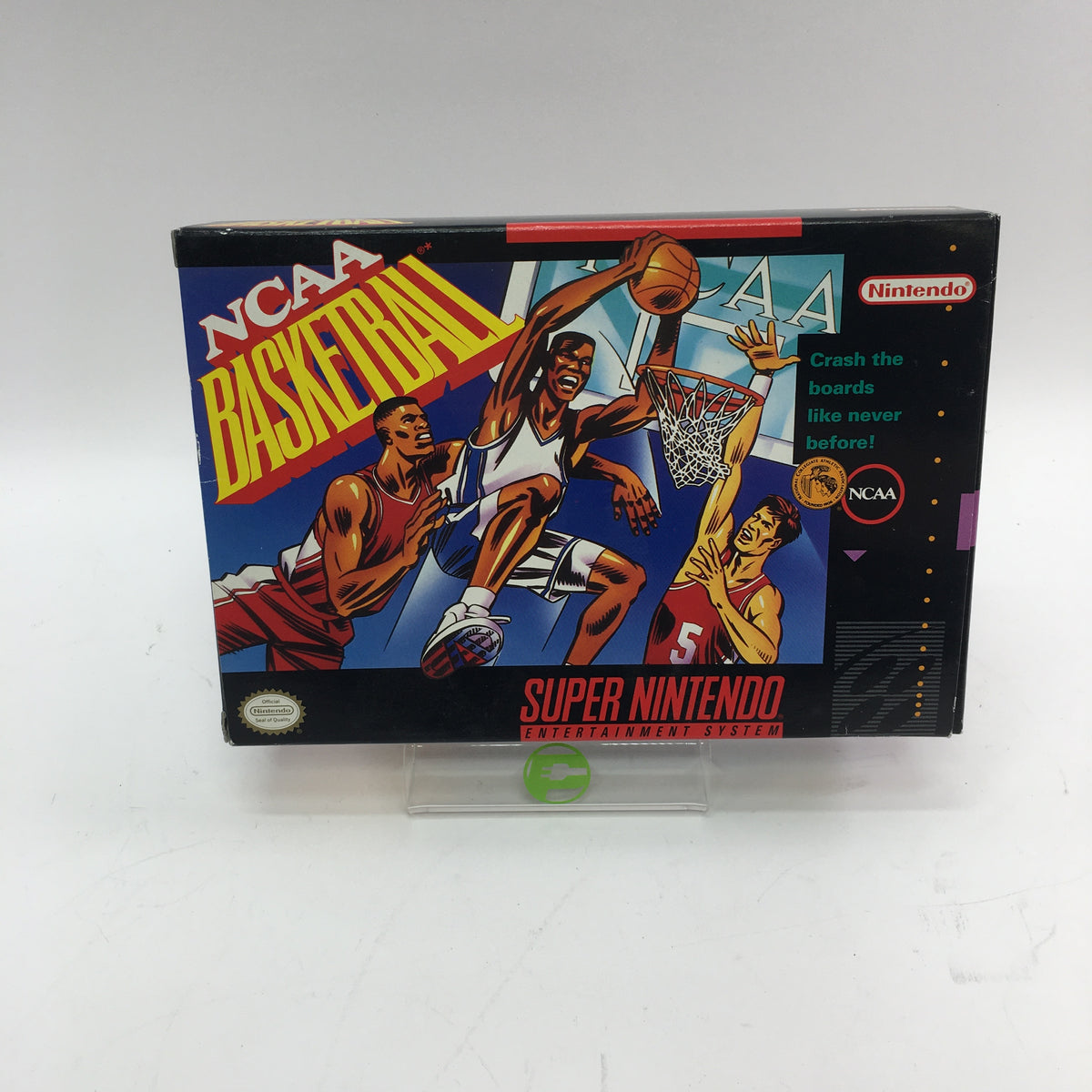 NCAA Basketball (Super Nintendo SNES, 1992) Complete in Original Box CIB