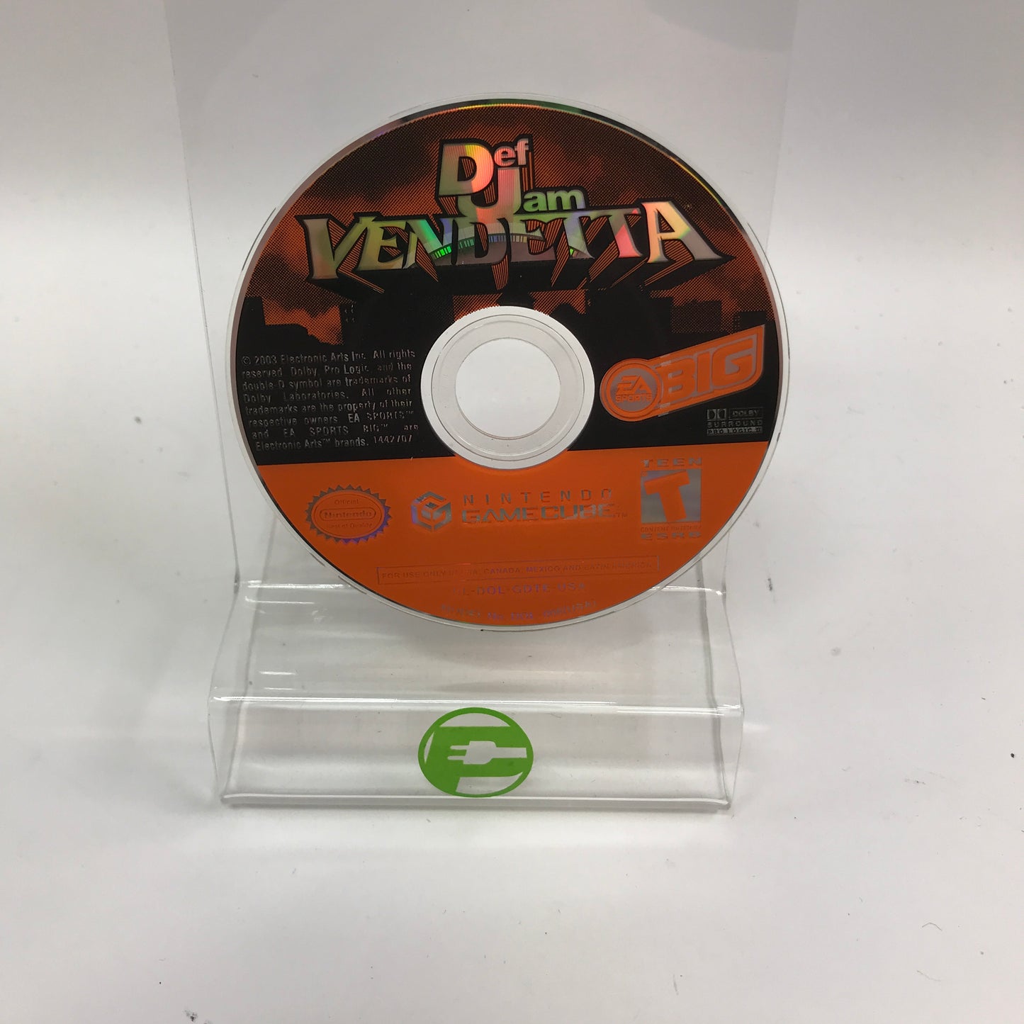 Def Jam Vendetta (Nintendo GameCube, 2003) Disc Only