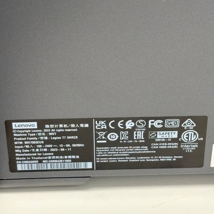 Lenovo Legion T7 34IRZ8