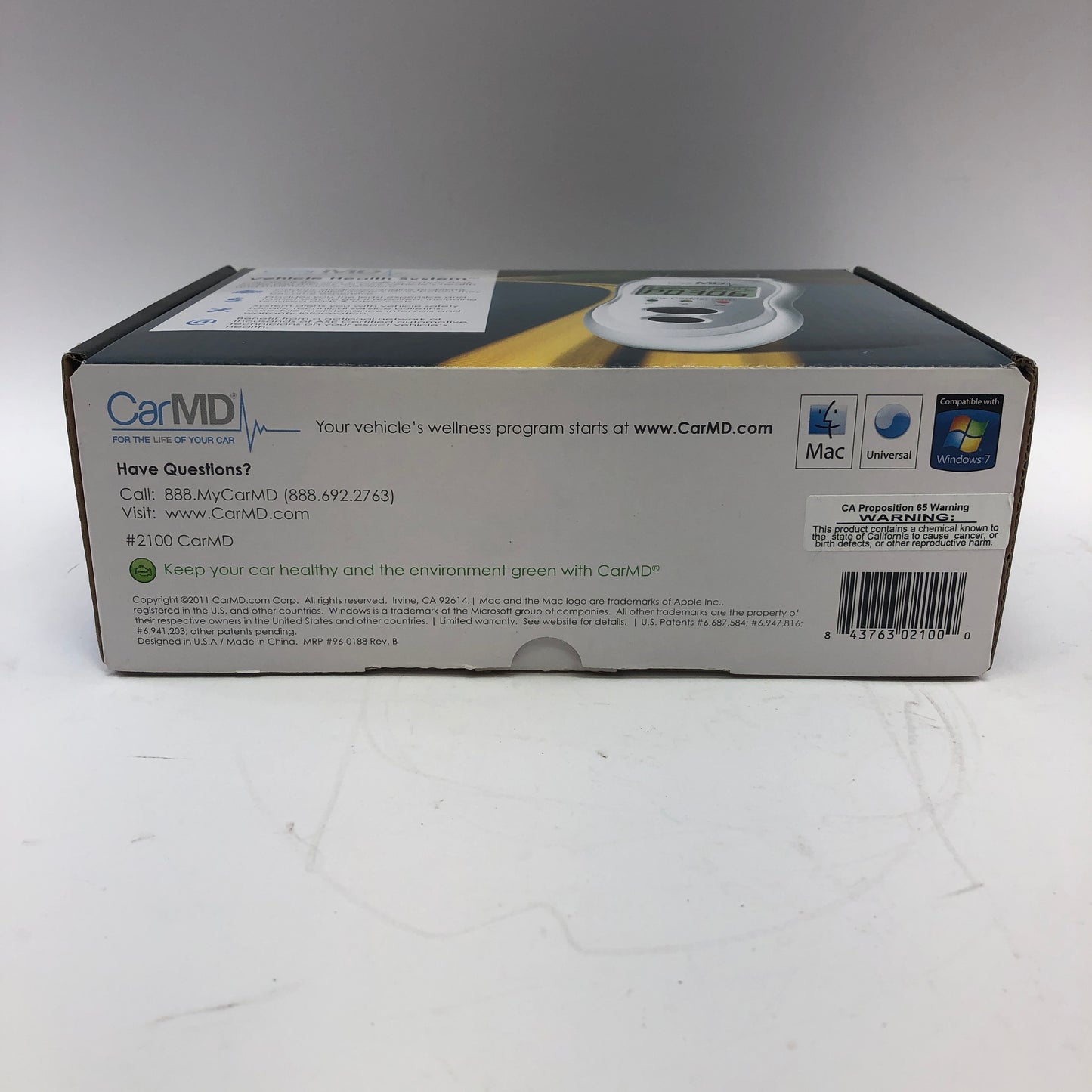 New CarMD Vehicle Health System OBD2 Diagnostic Code Reader 2100