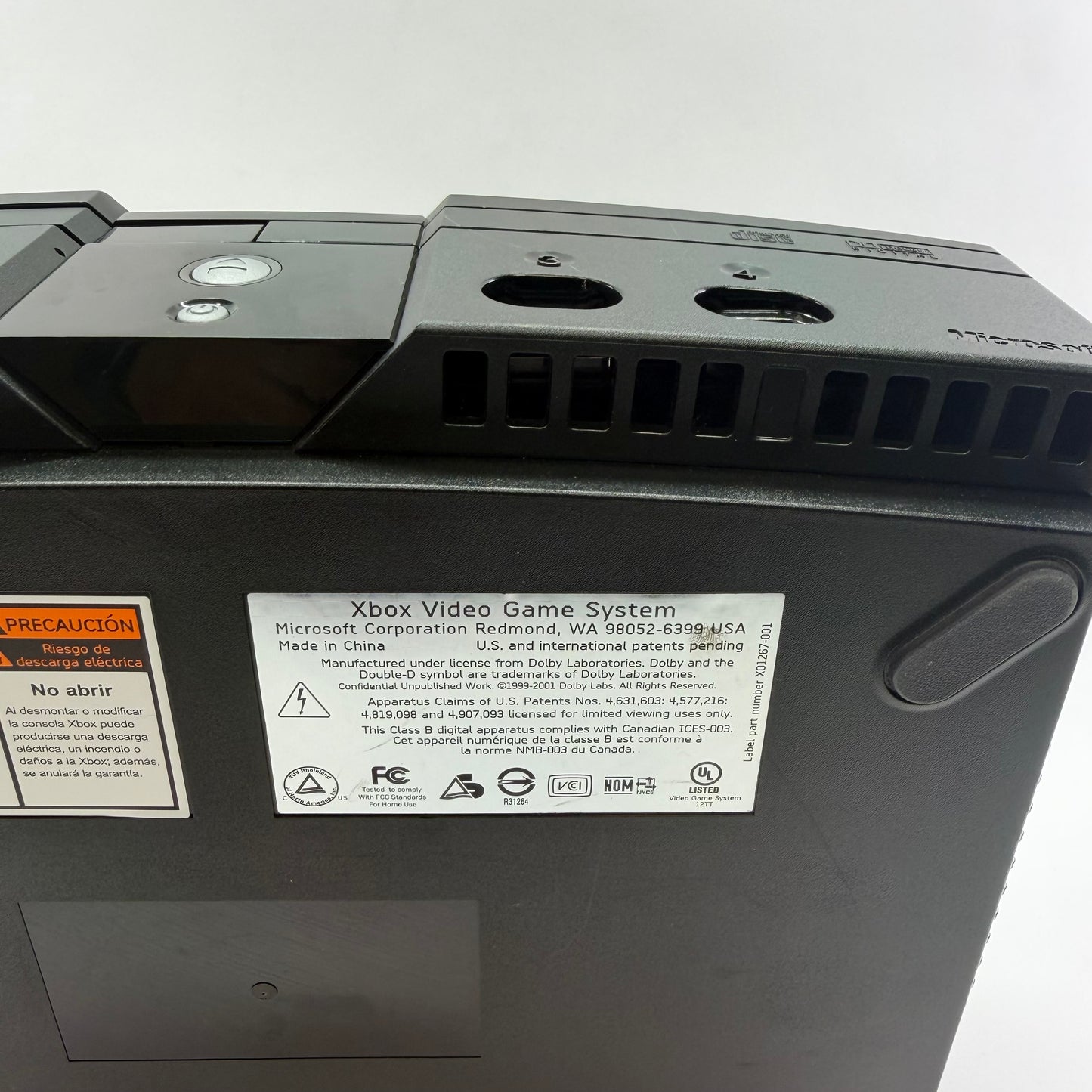Broken Microsoft Original Xbox 8GB Console Gaming System Black X08-48873 Read Description