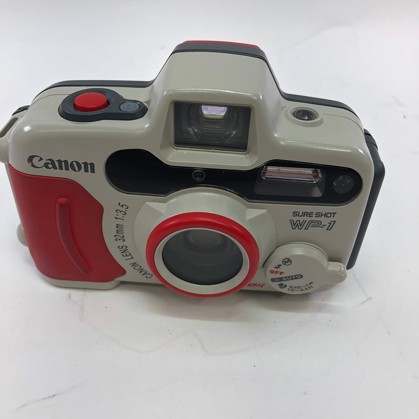 Broken Canon WP-1 35MM Film Camera No Battery Parts Only READ