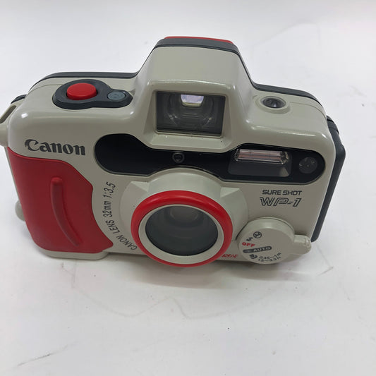 Broken Canon WP-1 35MM Film Camera No Battery Parts Only READ