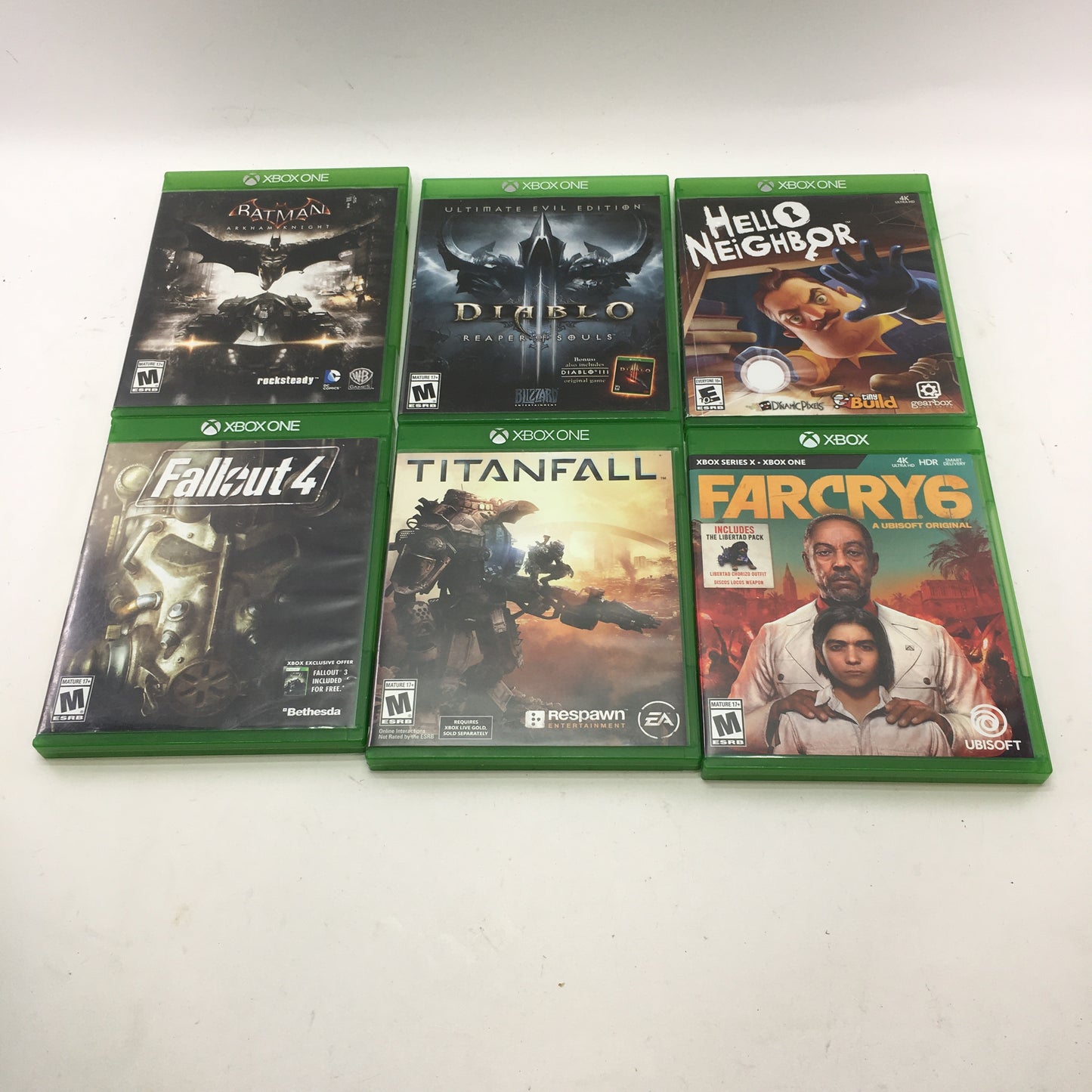 Lot of 19 Microsoft Xbox One Games [Call of Duty, Fallout 4, Far Cry 6 and More]