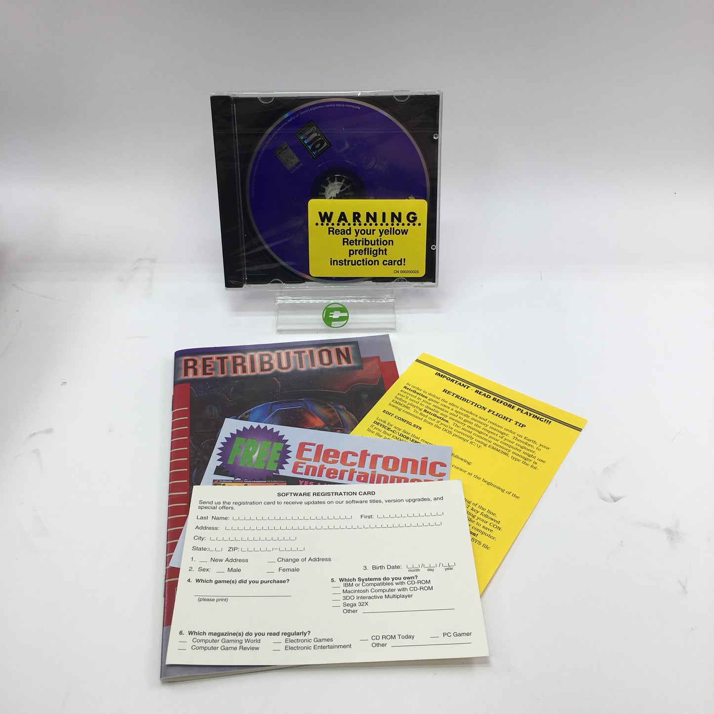 Retribution (PC, 1993) Complete in Original Box w/ Manual, CIB