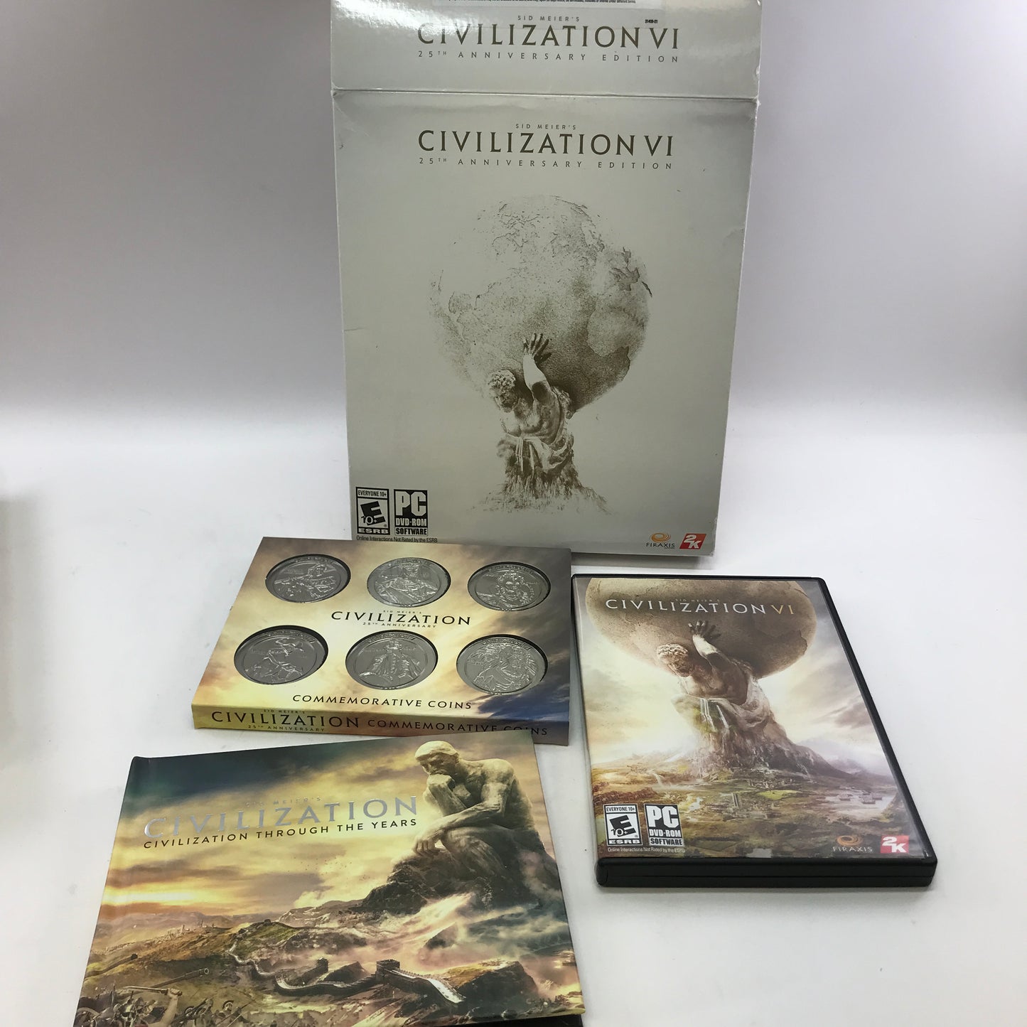 Civilization VI [Anniversary Edition] (PC, 2016) Complete in Box w/ Coins, CIB