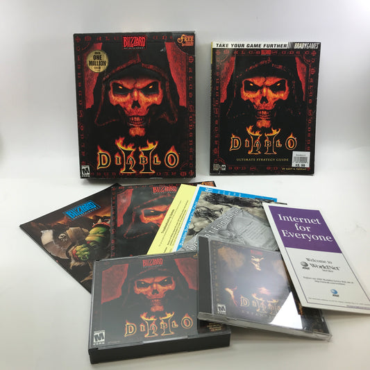 Diablo II (PC, 2000) w/ Lord of Destruction and Strategy Guide, CIB