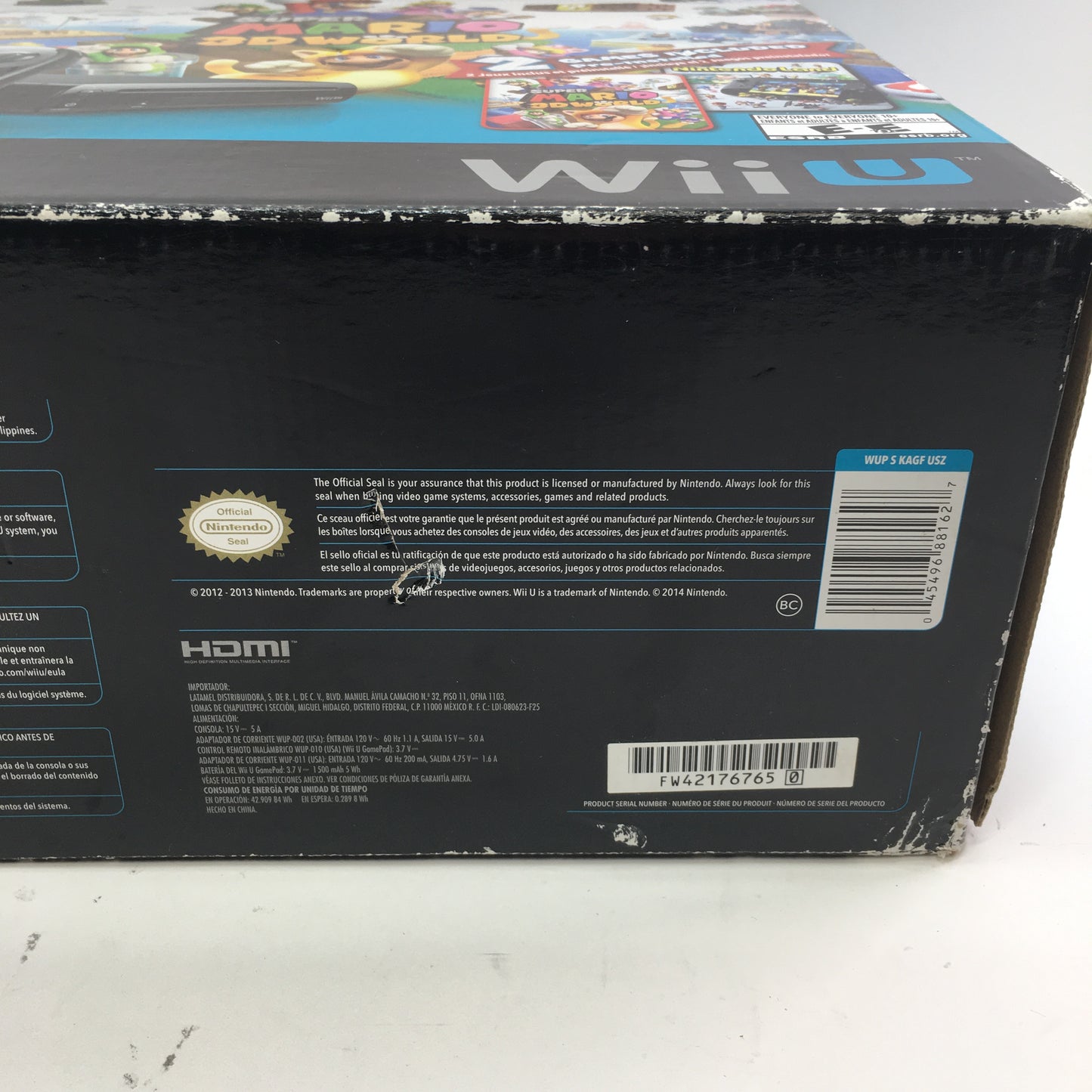 Nintendo Wii U Video Game Console Black CIB Tested and Working w Both Games