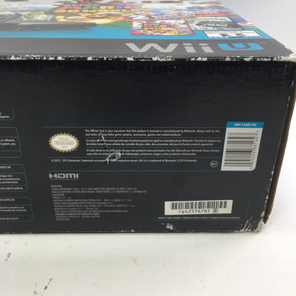 Nintendo Wii U Video Game Console Black CIB Tested and Working w Both Games