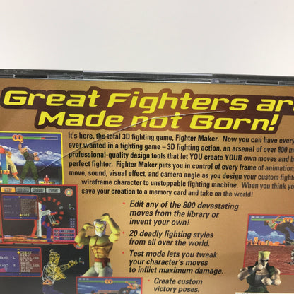 Fighter Maker (Sony PlayStation 1 PS1, 1999) CIB Tested Working