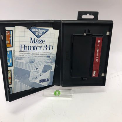 Maze Hunter 3D (Sega Master System, 1986) Complete in Original Box, CIB