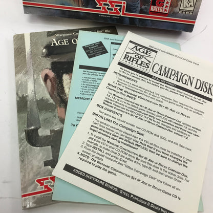 Wargame Construction Set III: Age of Rifles 1846-1905 (PC, 1996) CIB