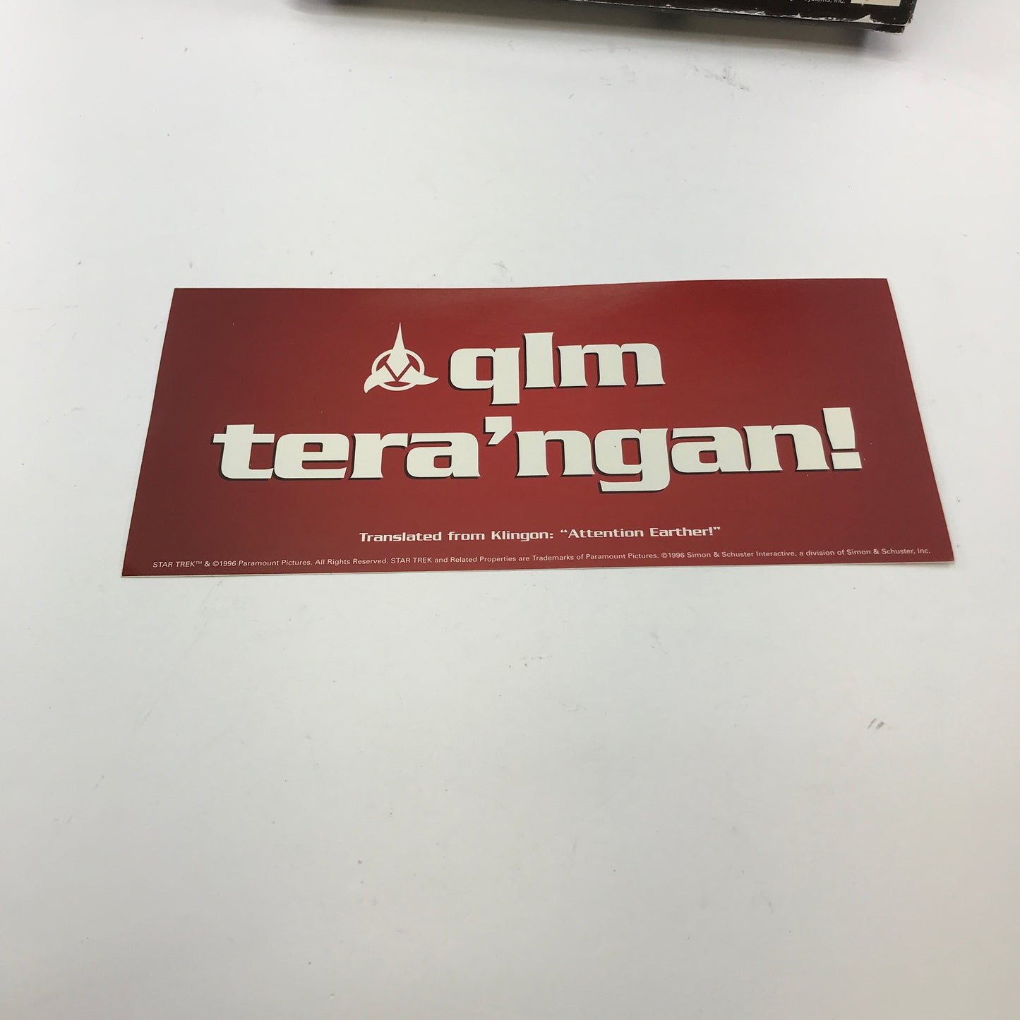 Star Trek Klingon (PC, 1996) Complete in Original Big Box w/ All Inserts, CIB