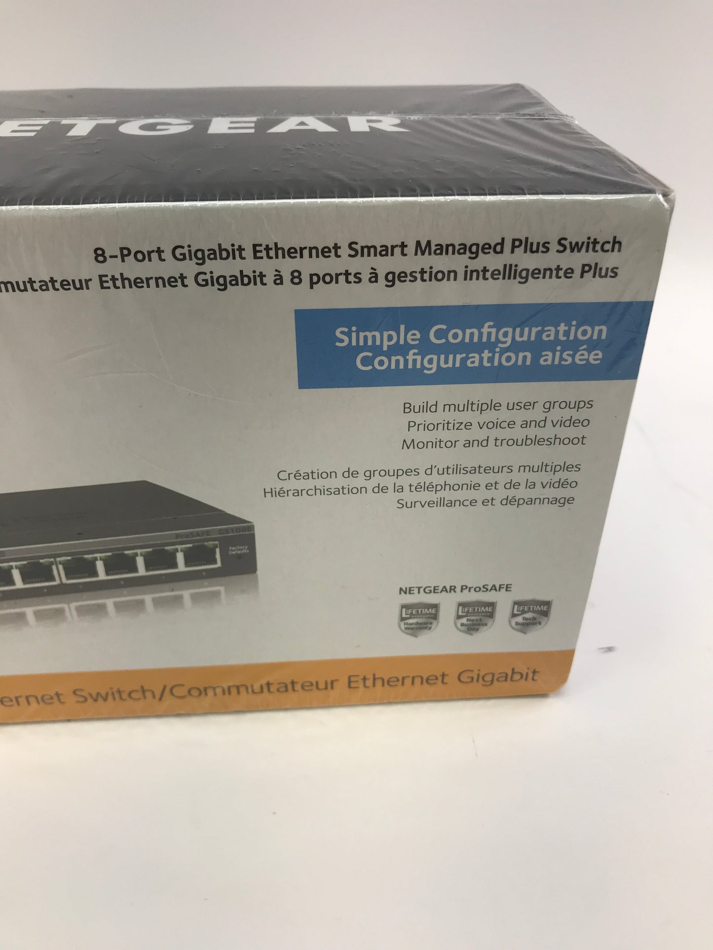 New Netgear Gigabit Ethernet Switch, 8 port 8-Port Gigabit Managed Switch GS108E