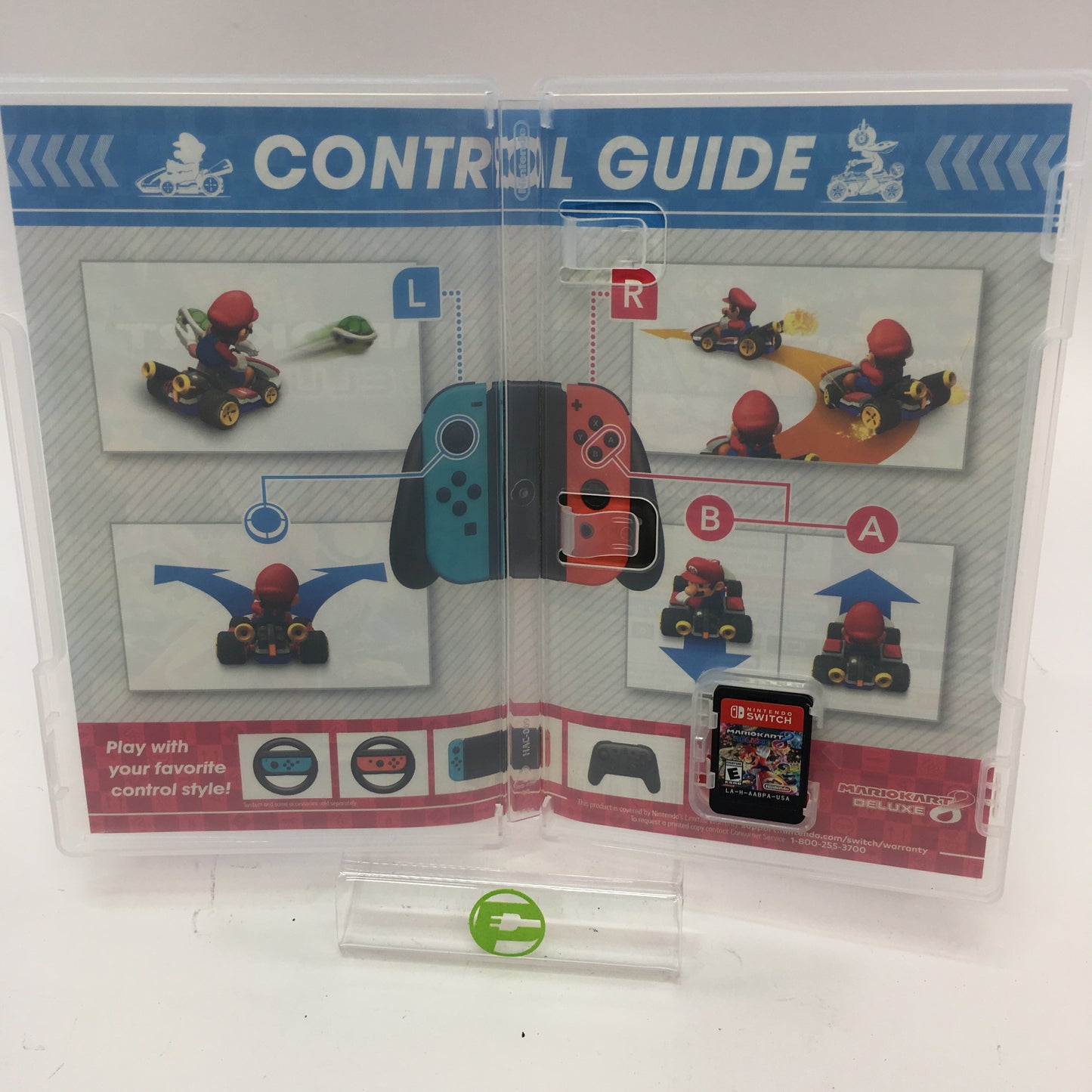 Mario Kart 8 Deluxe (Nintendo Switch, 2017) w Original Box CIB
