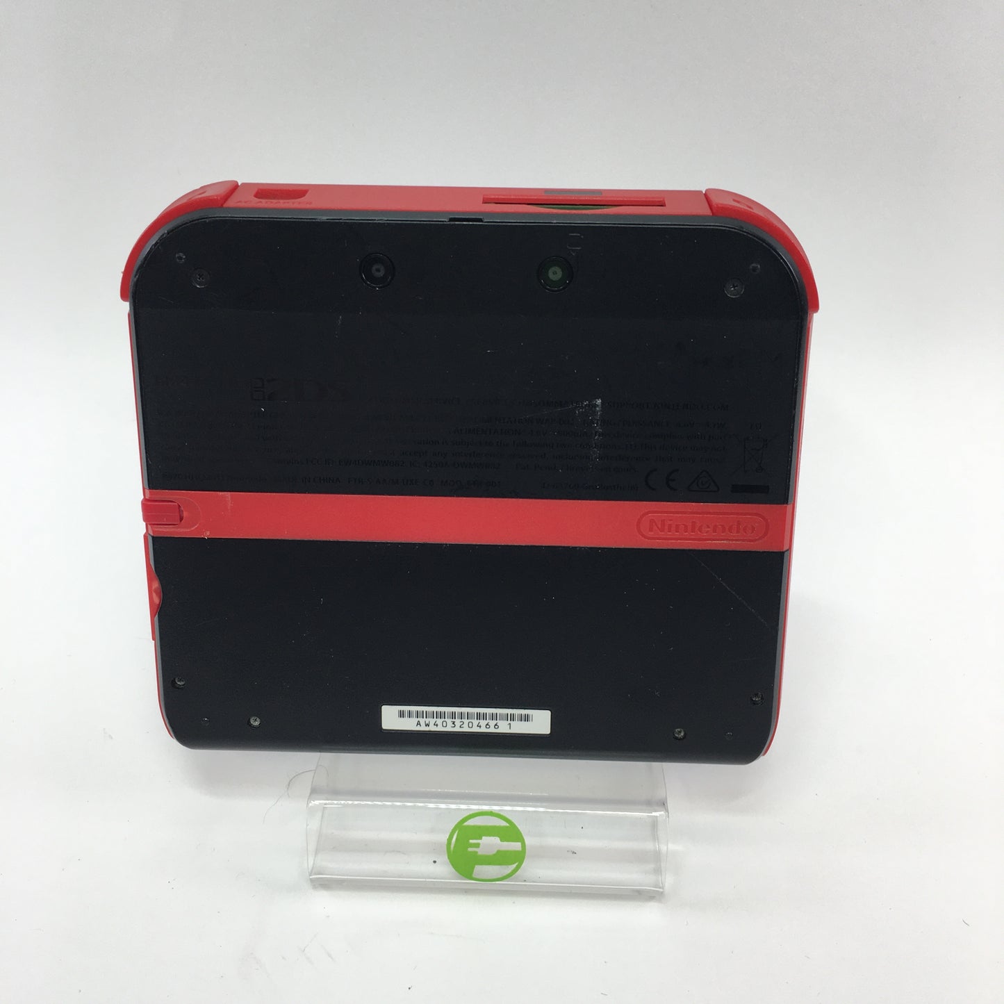 Nintendo 2DS Handheld Game Console FTR-001 Black/Red w 4 Games