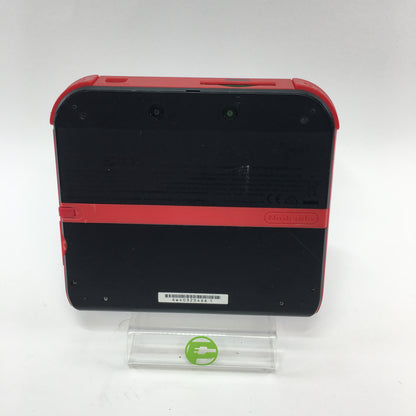 Nintendo 2DS Handheld Game Console FTR-001 Black/Red w 4 Games