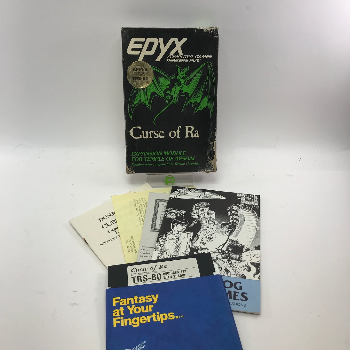 Curse of Ra (Apple TRS-80, 1982) Complete in Original Box CIB
