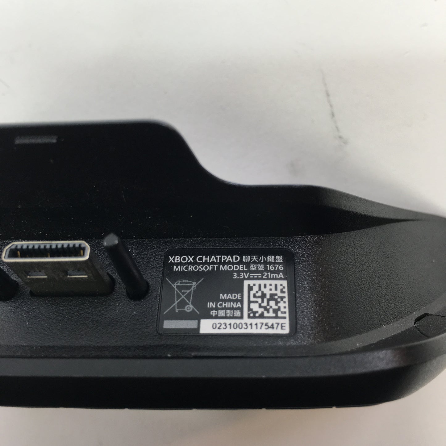 Microsoft Xbox Chatpad Black 1676 For Original Xbox
