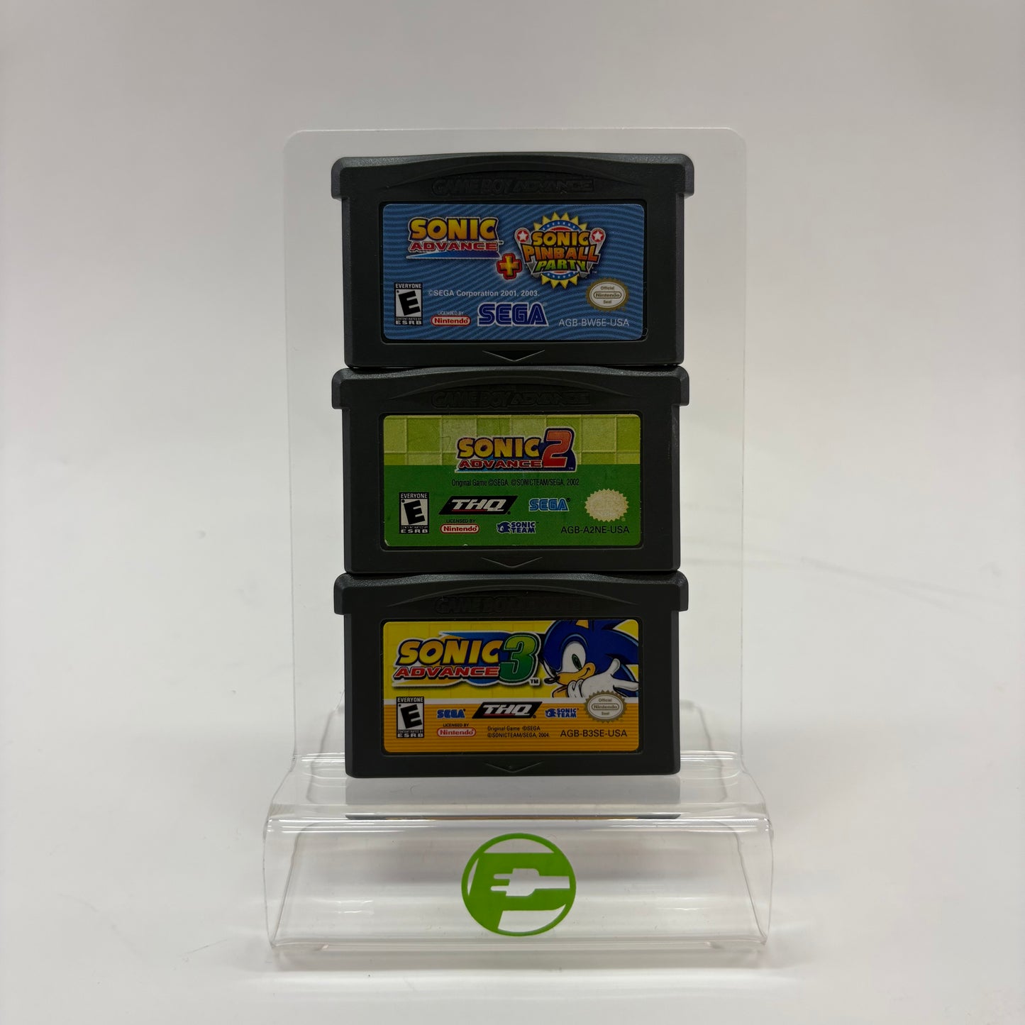 Lot of 3 Sonic Advance Nintendo Game Boy Advance Games